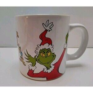 2024 BioWorld Dr Seuss Grinch And Cindy Lou Who 16 Ounce Ceramic Coffee Mug Cup